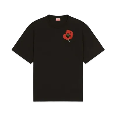 KENZO 'KENZO POPPY' OVERSIZE POCKET T-SHIRT MENS "Black"