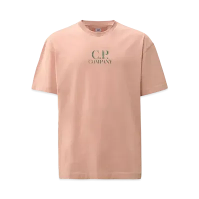 C.P. Company 30/1 Jersey Logo T-Shirt "Misty Rose Pink"