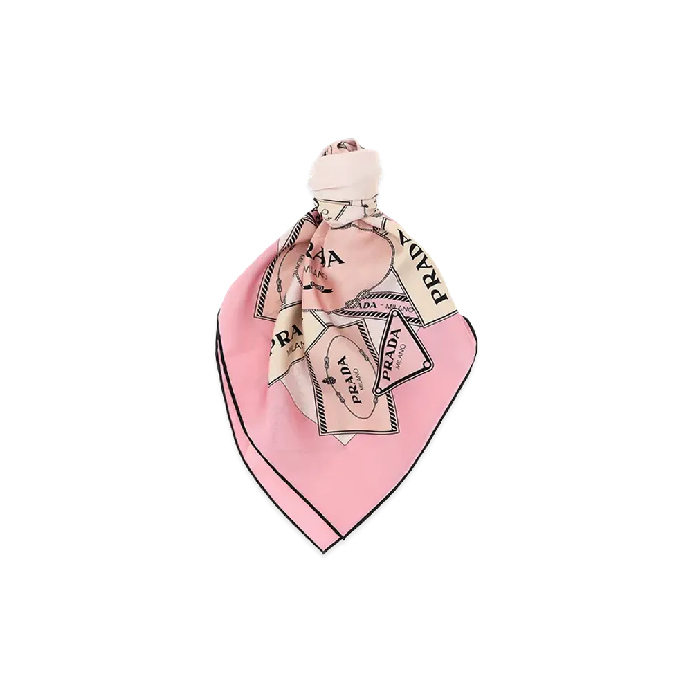 PRADA Women's 'Heritage' Scarf "Pink"