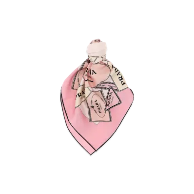 PRADA Women's 'Heritage' Scarf "Pink"