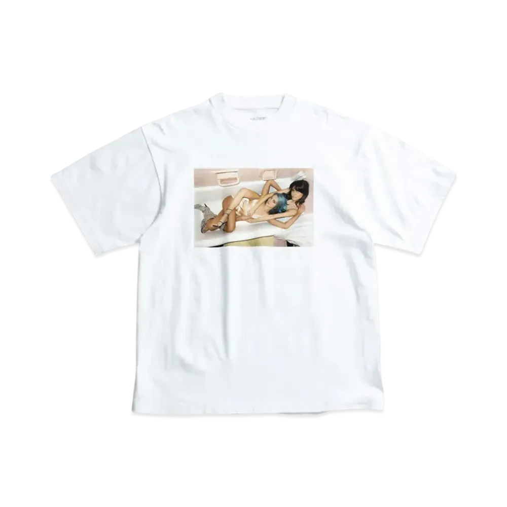 Ron Herman UNDER R x DAVID MUSHEGAIN Charlotte Lawrence & D'Alessio Tee "White"