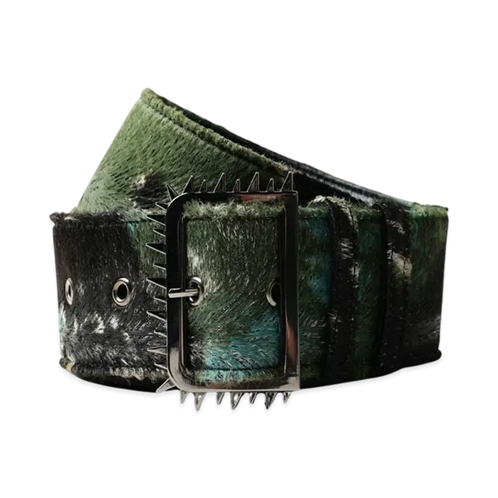 Ground Y x CHAINSAW MAN Collaborate Collection Chainsaw Hair Calf Belt "Khaki"