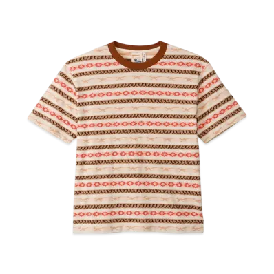 Champion Short Sleeve Sweatshirt "Brown/Off White"