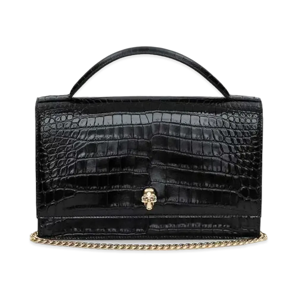 Alexander McQUEEN Top Handle Skull Bag "Brack"