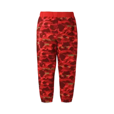 A BATHING APE x CDG OSAKA SWEAT PANTS "Red"