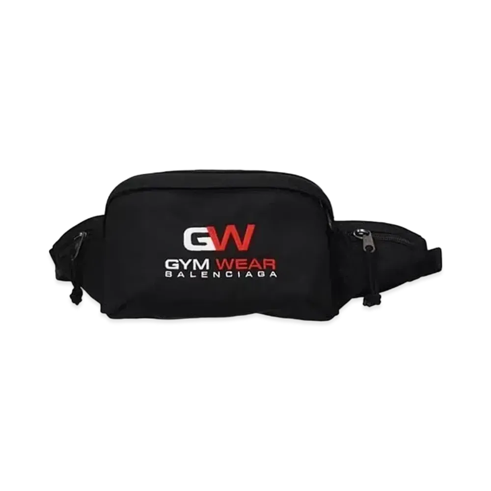 BALENCIAGA Waist Pouch Fabric "Black"