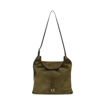 Maison Margiela Drawstring Hobo Small "Khaki/Black"