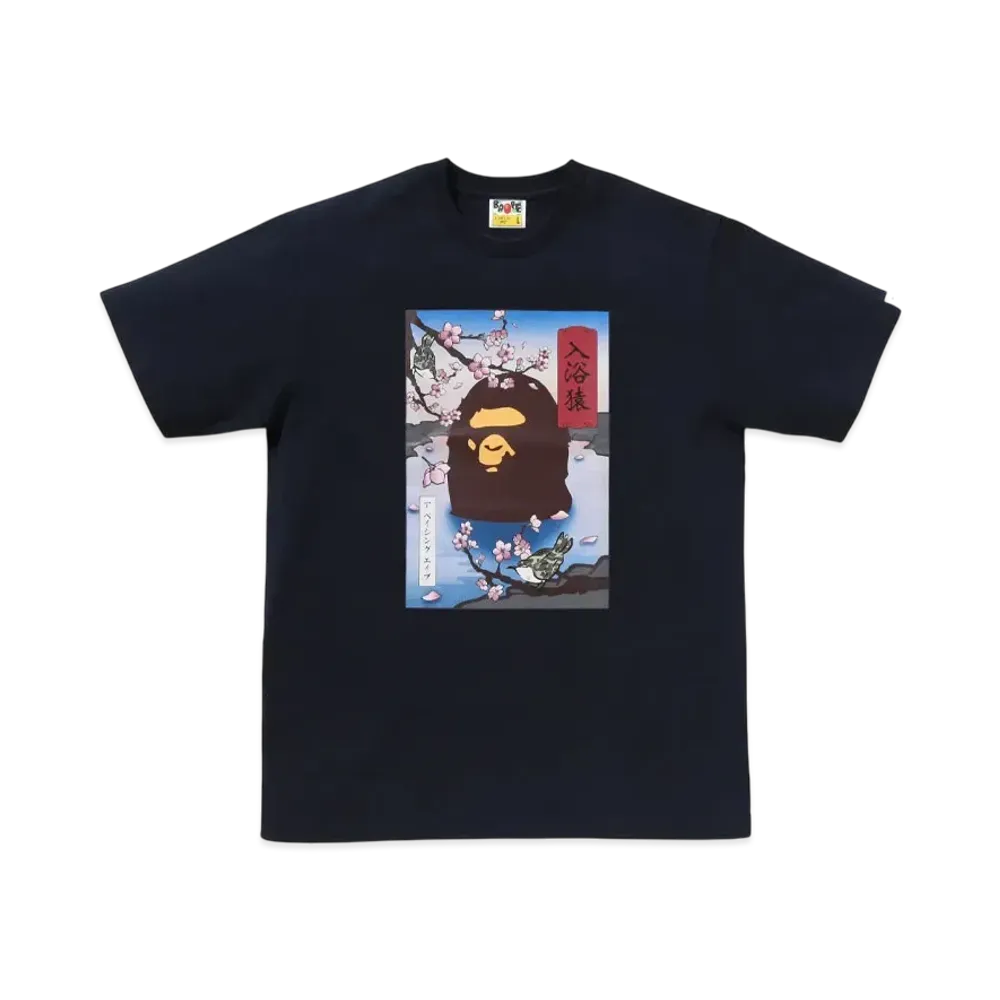 A BATHING APE Japan A Bathing Ape Tee "Navy"
