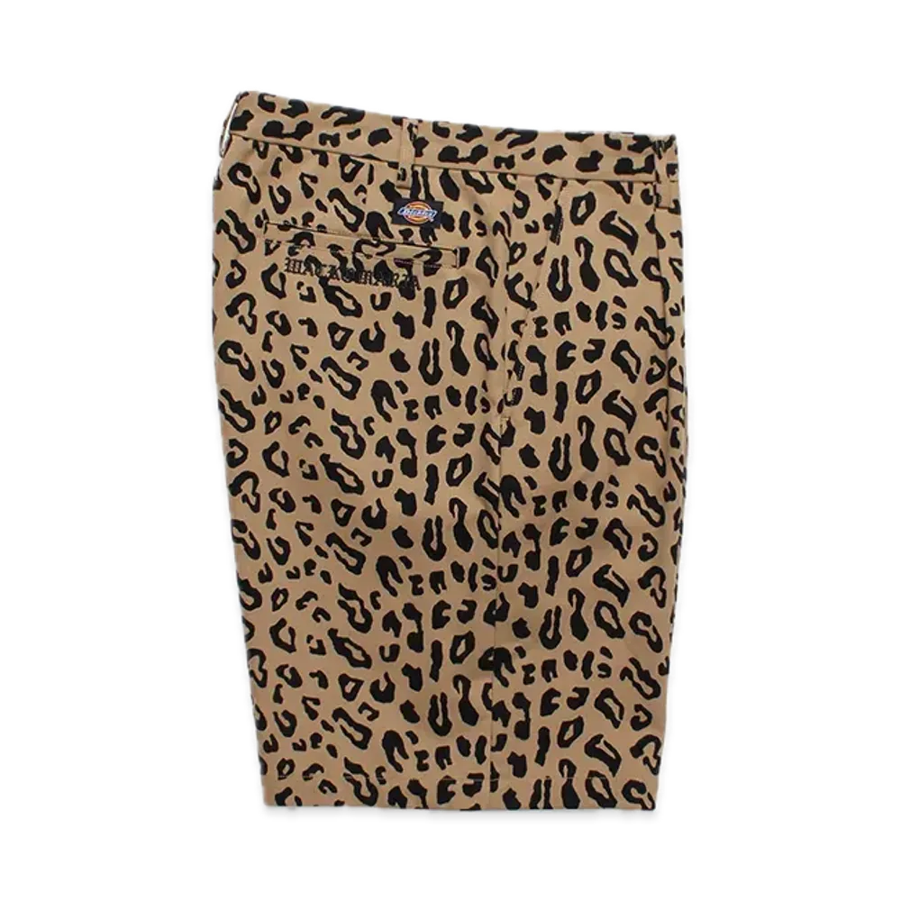 WACKO MARIA x Dickies Leopard Pleated Short Trousers "Beige"
