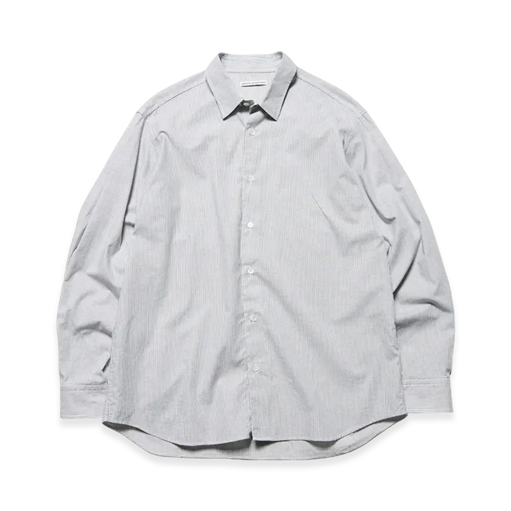 uniform experiment Cut-Out Logo Stripe Shirt "Black"