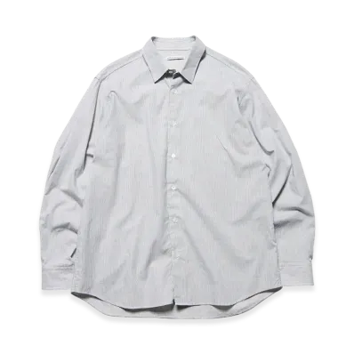 uniform experiment Cut-Out Logo Stripe Shirt "Black"