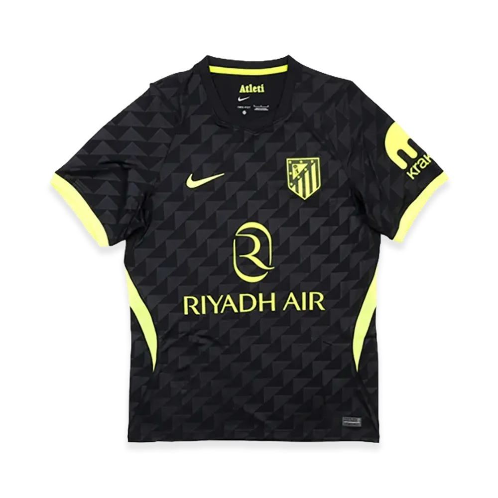 Nike 26-27 Atletico Madrid Away Jersey "Black/Volt"