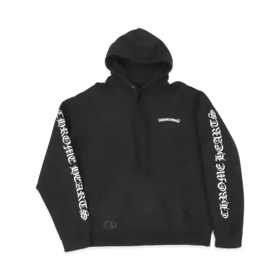 Chrome Hearts Back Scroll Label Logo Pullover Hoodie "Black"