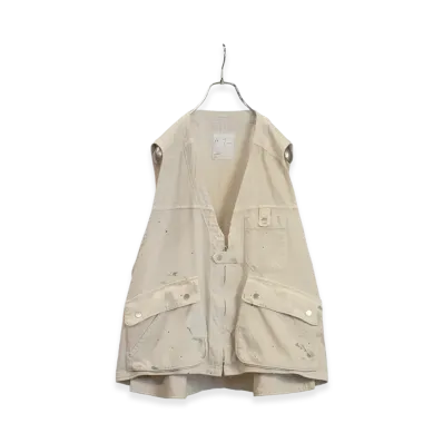 ANCELLM C/R Duck Utility Vest "White"