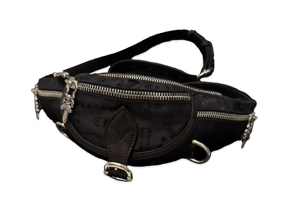 Chrome Hearts Stencil Nylon Snat Pack Mini "Black"