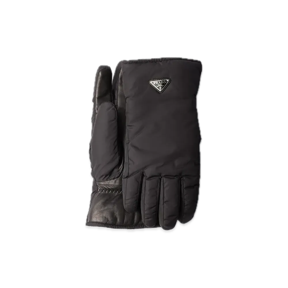 PRADA Re-Nylon Gloves "Black"