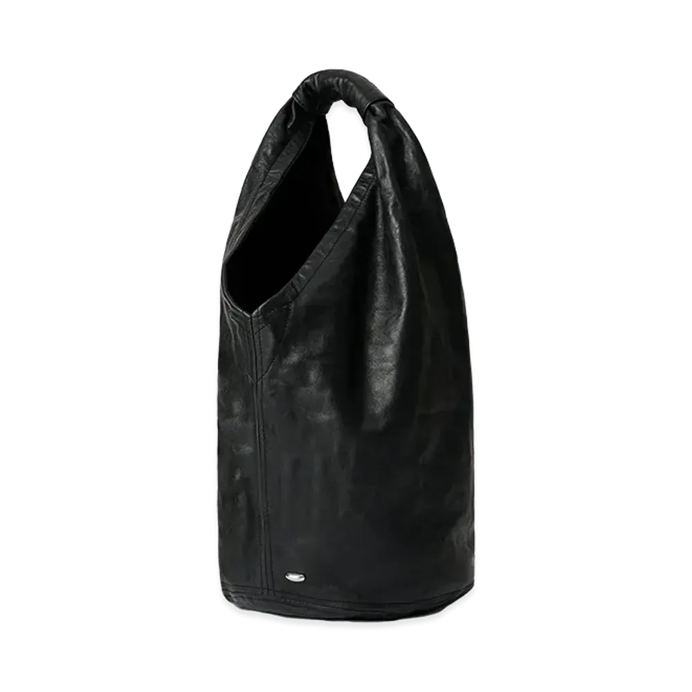 OUR LEGACY Fofo Drip Bag "Malleable Black Bull Hide"