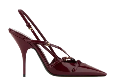 MIU MIU Women's Tyrian Leather Pumps "Purple"