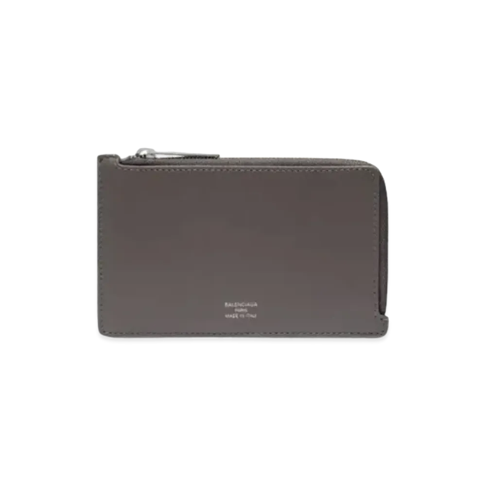 BALENCIAGA Envelope Long Coin & Card Holder "Gray"
