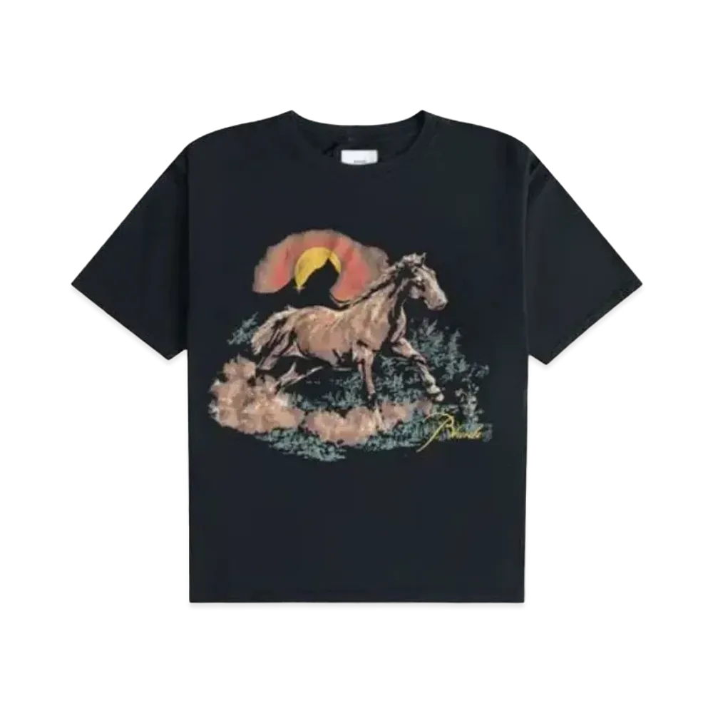 RHUDE Santo Tee "Black"