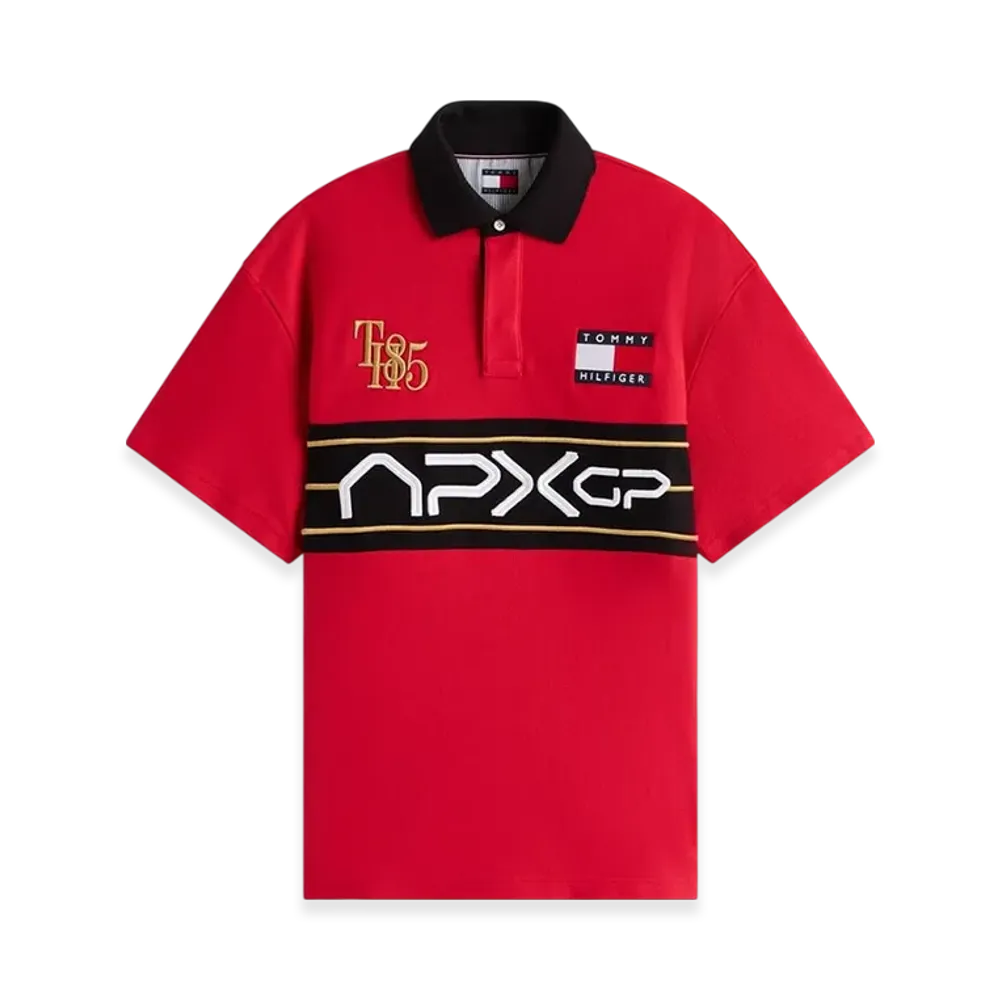TOMMY HILFIGER APXGP F1 Movie Race Day Graphic Polo Shirt "Red"