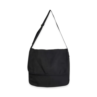 COMOLI Hemp Duck Shoulder Bag "Black"