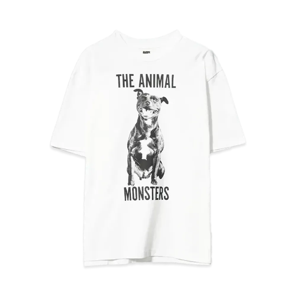 RATS ANIMAL MONSTERS TEE "WHITE"