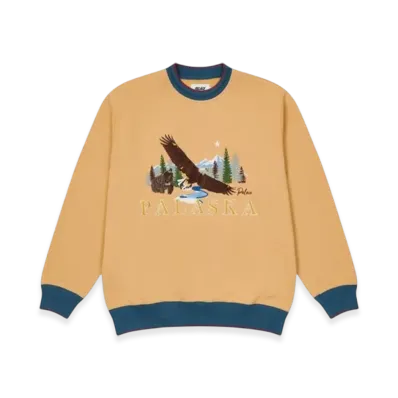 PALACE Palaska Emb Crew "Sand"