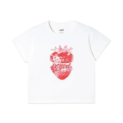 X-Girl Strawberry S/S Baby Tee "White"
