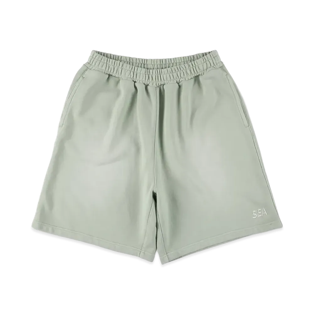 WIND AND SEA Sulfur Dyeing Logo Half Pants "Mint"