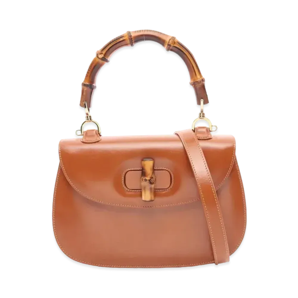 GUCCI Classic Bamboo 2WAY "Brown"