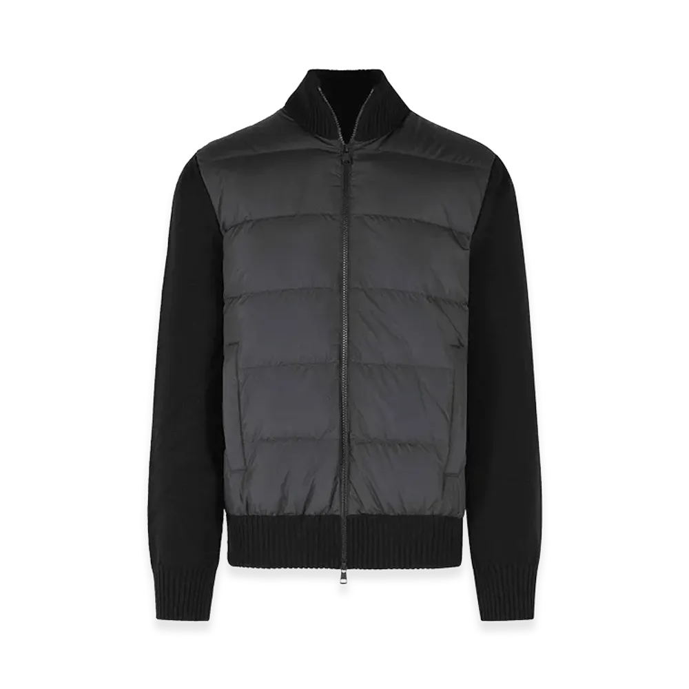 MONCLER Tricot Virgin Wool Cardigan "Black"