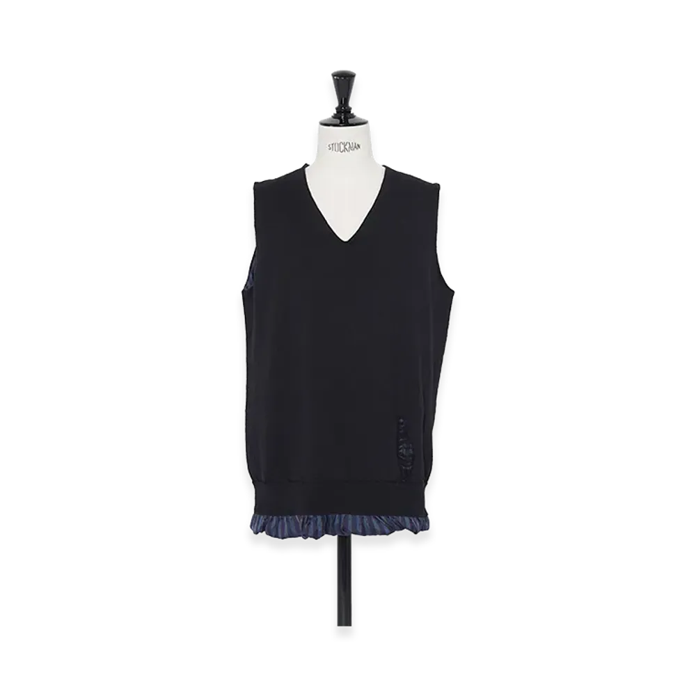 Maison Margiela Lining Layered Knit Vest "Black"