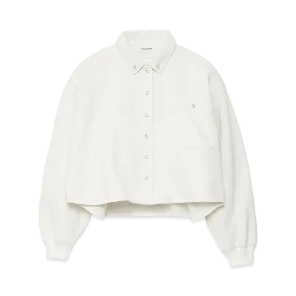 FUMIKA UCHIDA Sweat Snap Button-up Shirt "Off White"