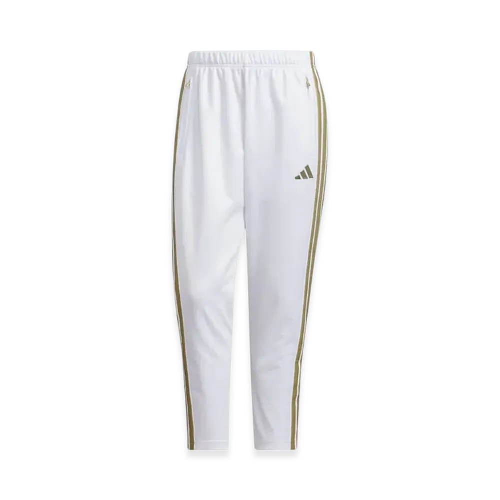 adidas Stadium Gold Climawarm Full Length Open Hem Pants "White/Gold Metallic"