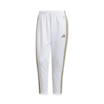 adidas Stadium Gold Climawarm Full Length Open Hem Pants "White/Gold Metallic"