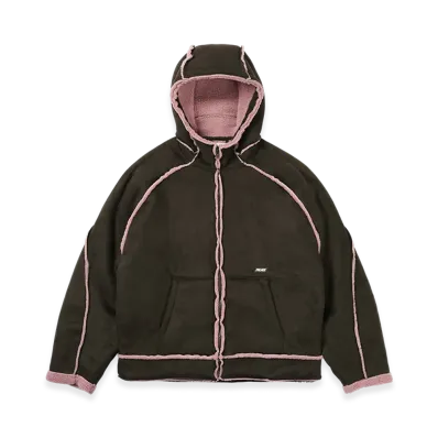 PALACE Sherpa Faux Suede Hooded Jacket "Fox"