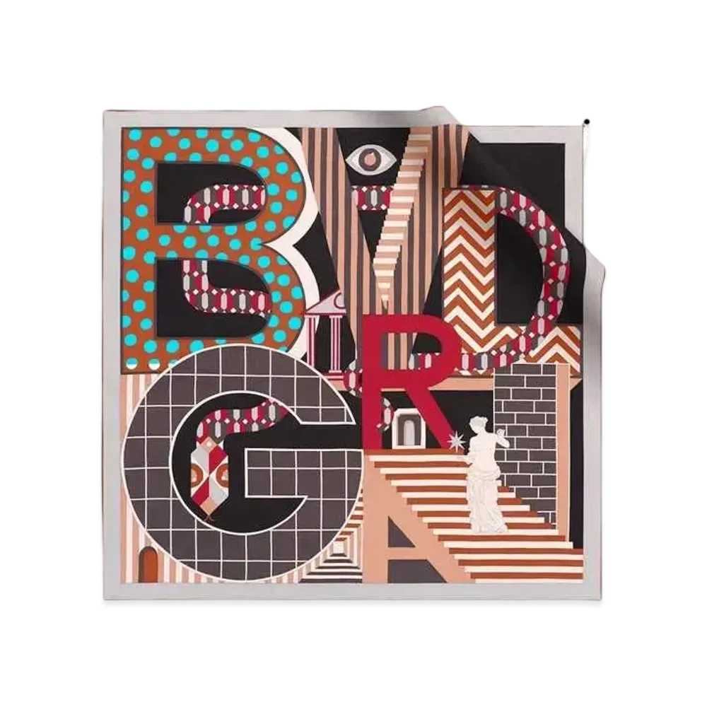 BVLGARI Logomania Scarf "Black"