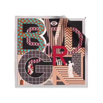 BVLGARI Logomania Scarf "Black"
