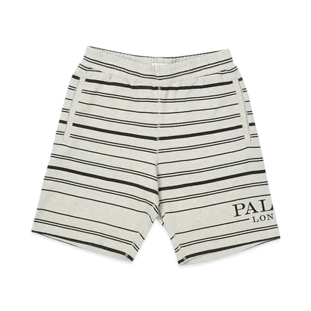 PALACE PRINTED STRIPE SHORTS "Grey Marl"