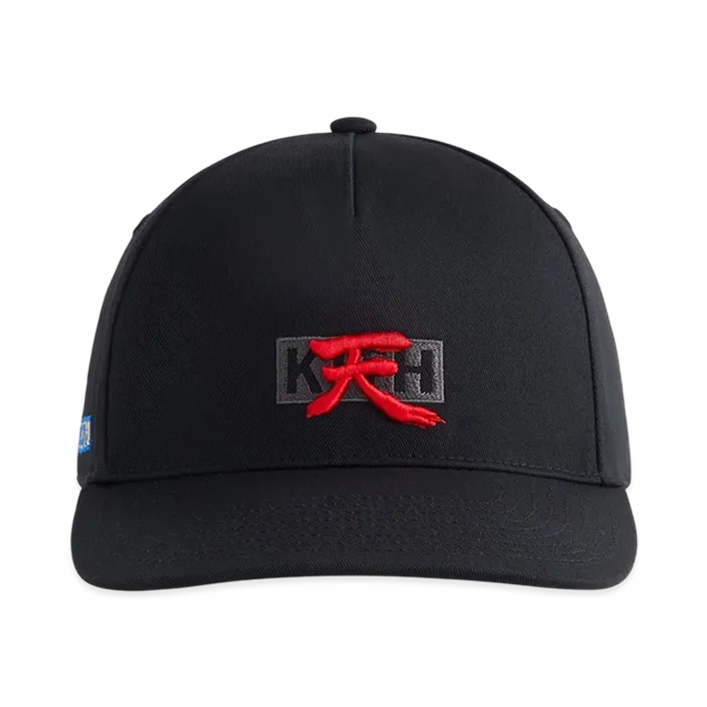 Kith x Capcom for New Era Akuma Twill Bay Low Pinch Crown Snapback "Black"