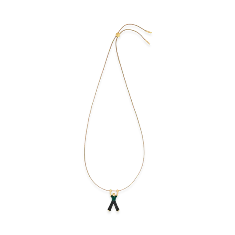 LOEWE Hanging Doll Necklace "Gold/Black"