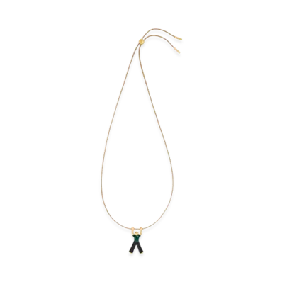 LOEWE Hanging Doll Necklace "Gold/Black"