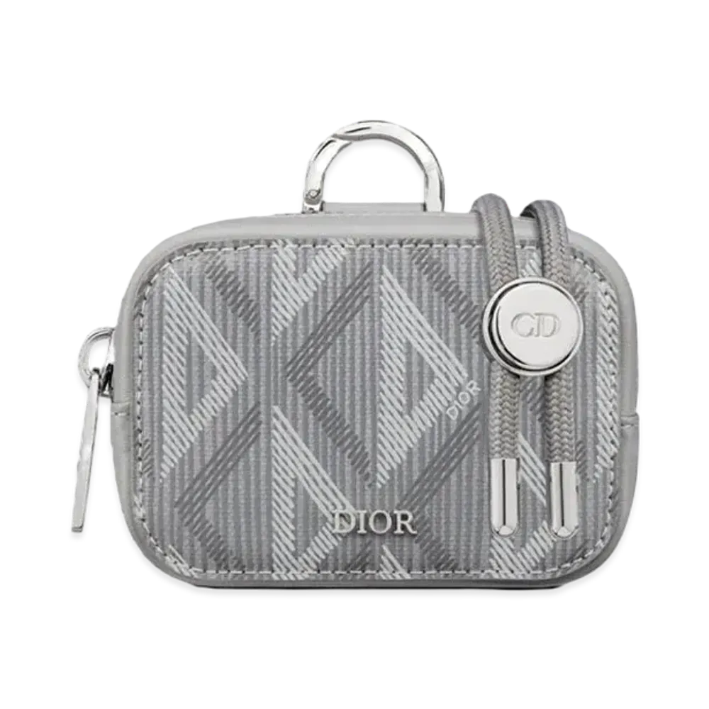 Dior D-Touch Horizontal Nano Pouch CD Diamond Canvas "Gray"