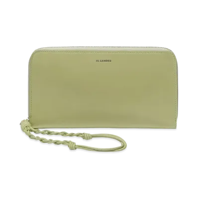 Jil Sander Zip-Around Wallet Medium "Green"