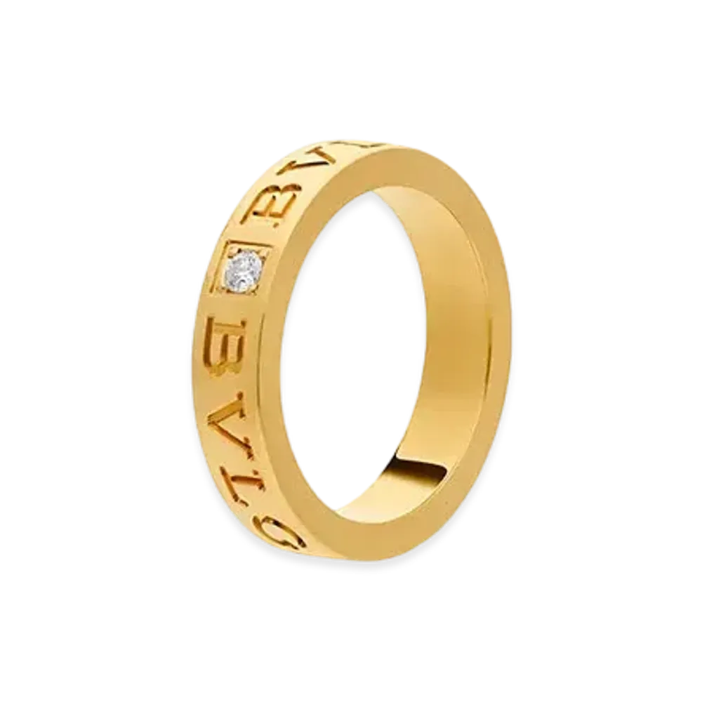 BVLGARI B.Zero1 Essential Band Ring Diamond 18K "Yellow Gold"