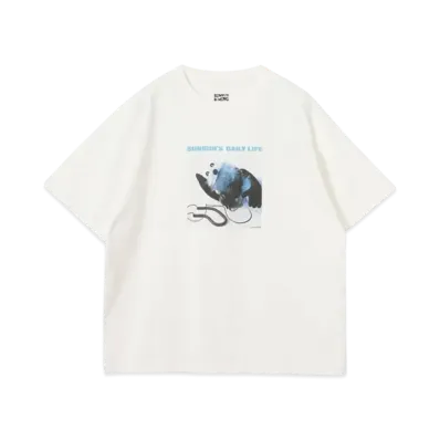B:MING by BEAMS x PUPPET SUNSUN / Fade Photo Print T-Shirt Music "OffWhite"