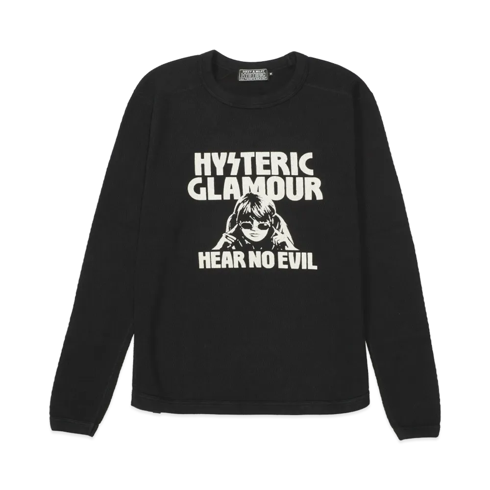 HYSTERIC GLAMOUR HEAR NO EVIL T-Shirt "Black"