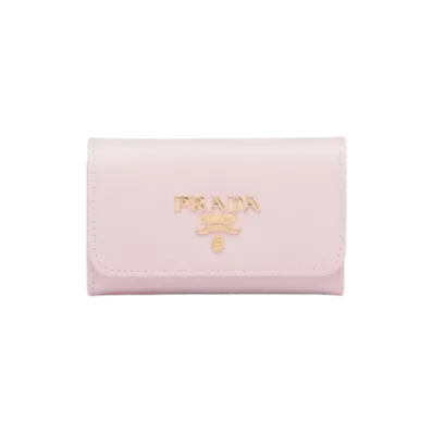 PRADA Saffiano Multicolor Key Case "Pink"