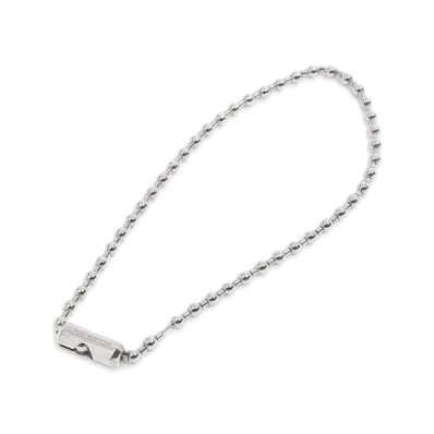 Louis Vuitton Collier Skater Ballchain Necklace "Silver"